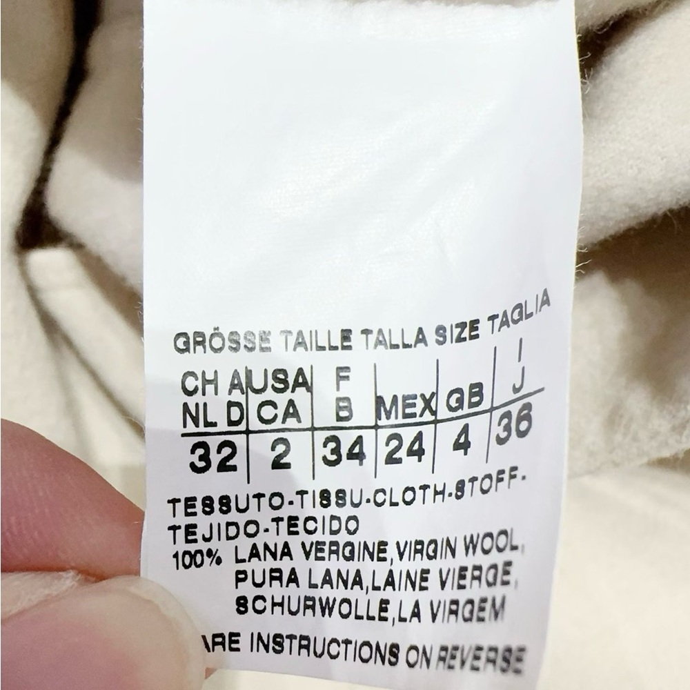 🚩steal authentic Max Mara Cream Belted Coat - Picture 5 of 5